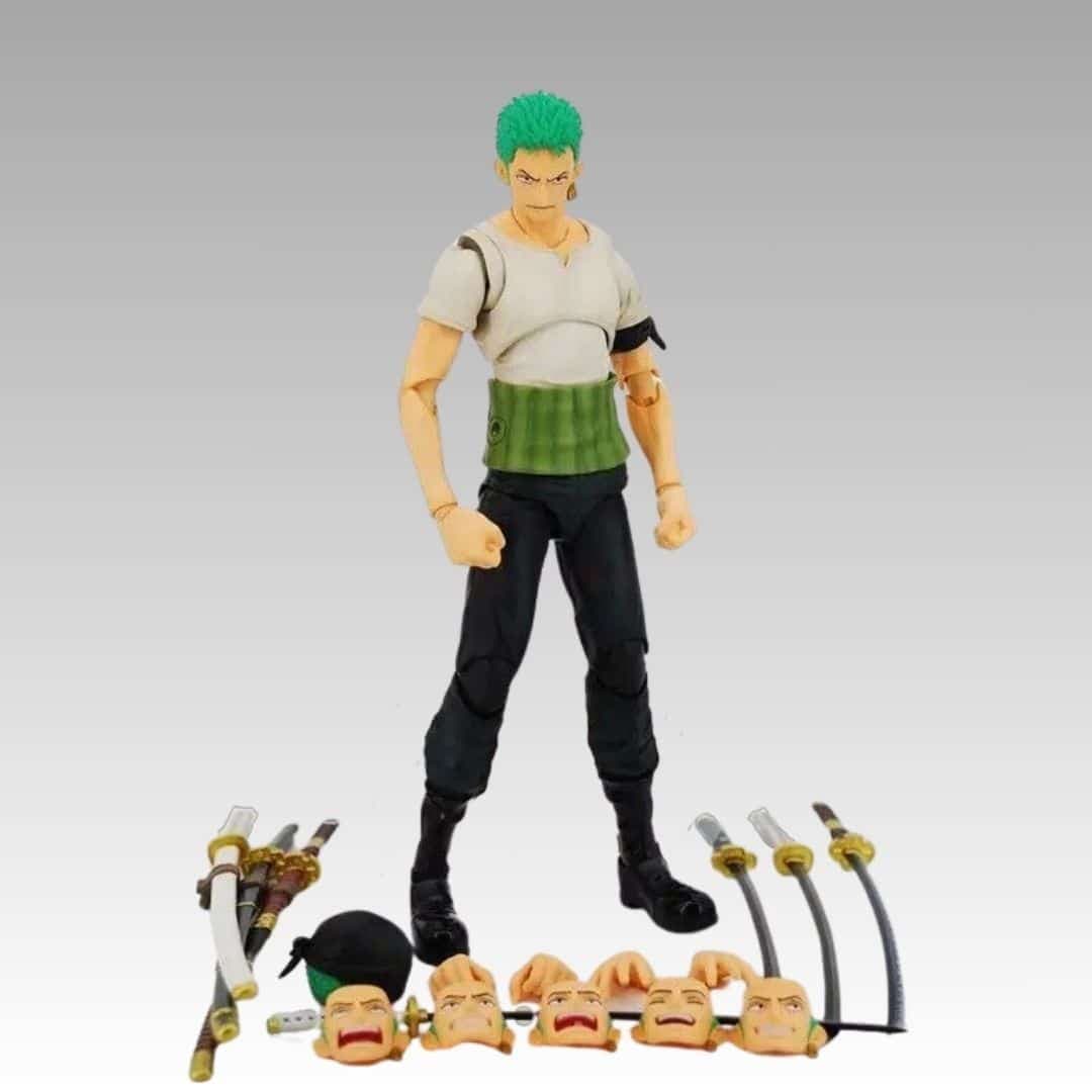 Figurine articulée One Piece Zoro ceinture verte
