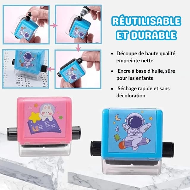 Tampon à encre Montessori pour l’apprentissage des calculs