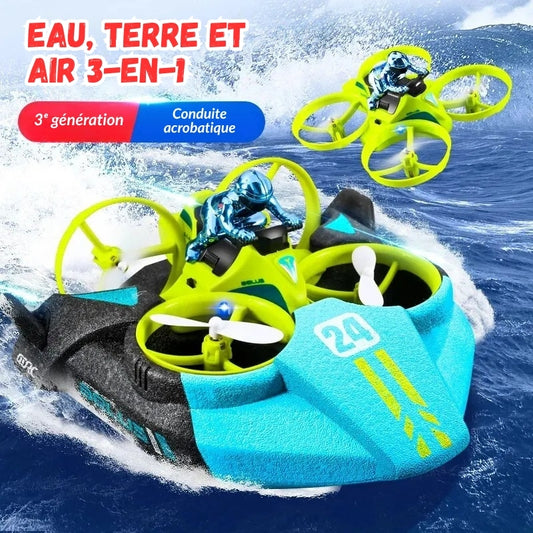 Drone Enfant 8 ans Amphibi 3 en 1