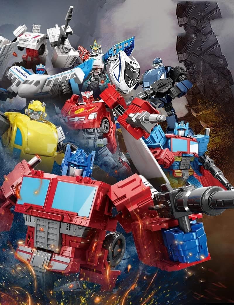 Jouet Transformers voiture de pompier et robot pour enfant