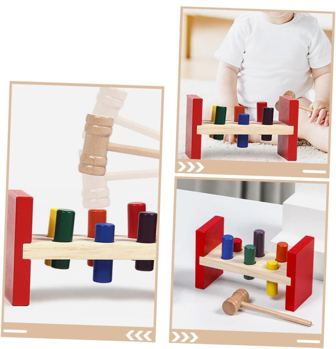 Banc à marteler Montessori pour enfants