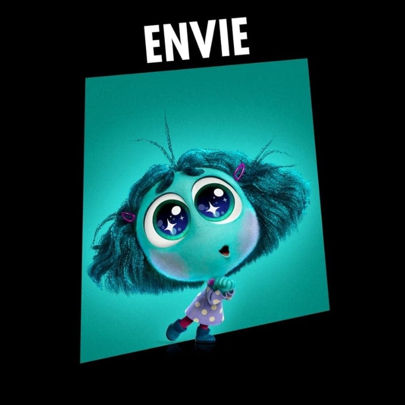 Peluche du personnage Envie du film Vice Versa 2