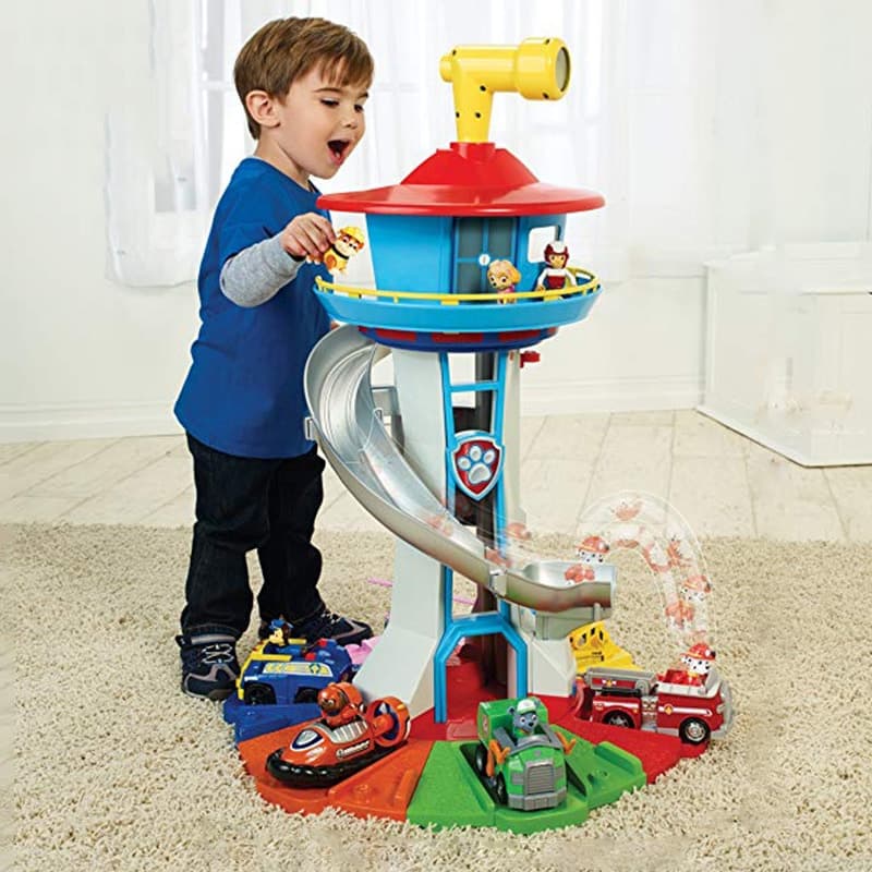 Ensemble de véhicules Pat’ Patrouille avec tour de contrôle