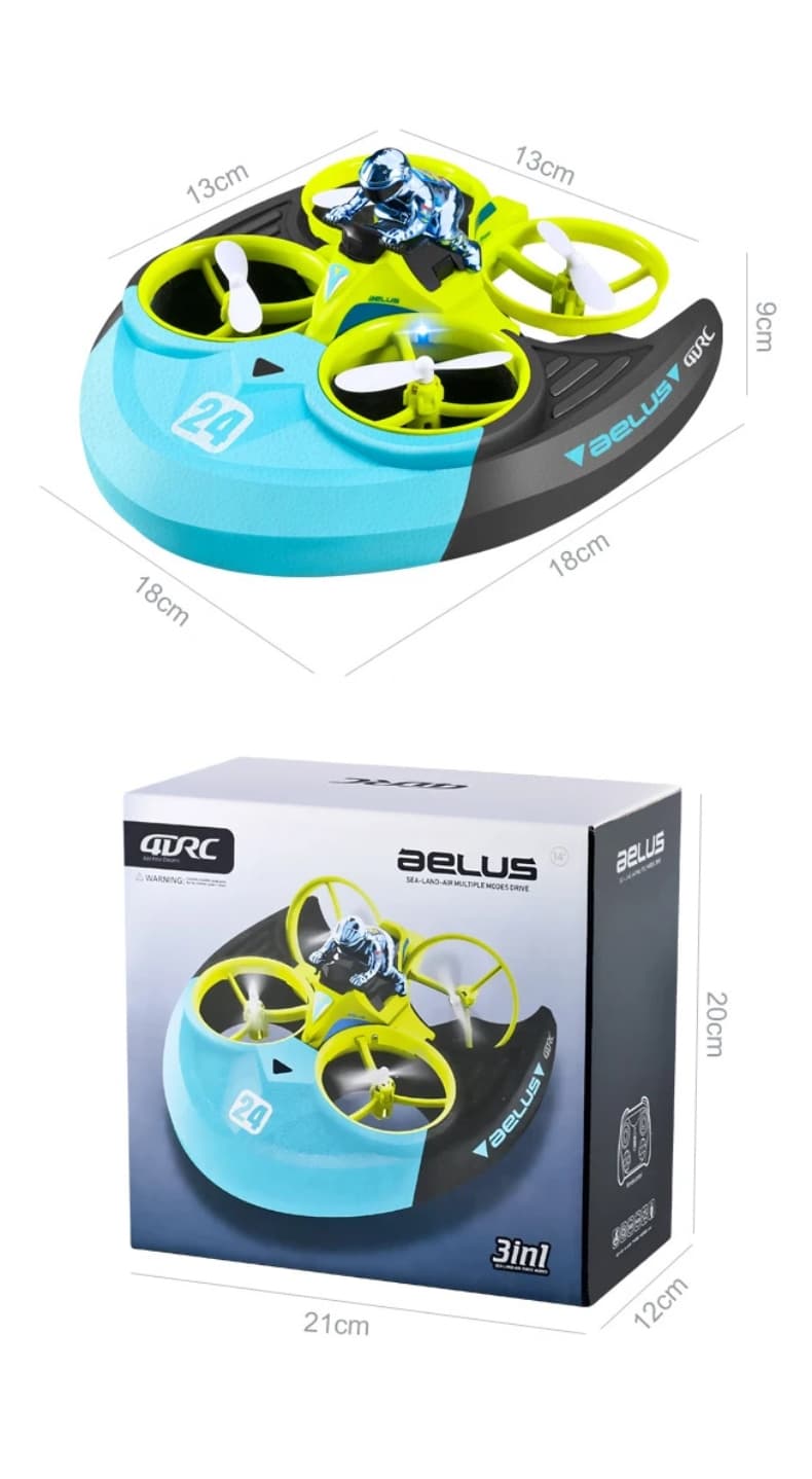 Drone Enfant 8 ans Amphibi 3 en 1