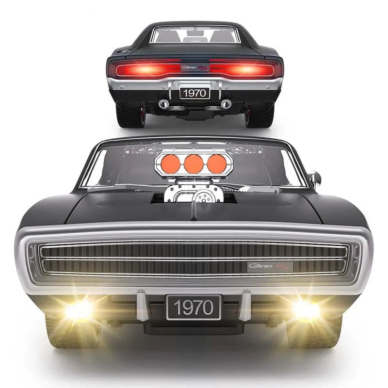 Voiture télécommandée rechargeable R/T RC noir