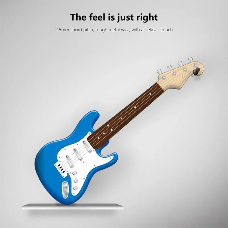 Guitare électrique à 4 cordes pour enfant