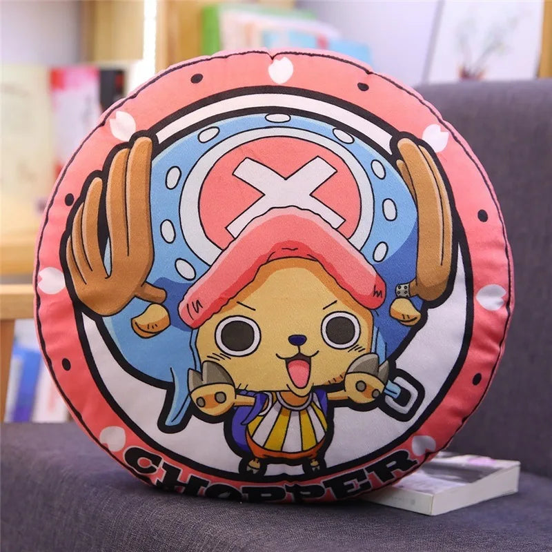 Coussin rond en peluche One piece
