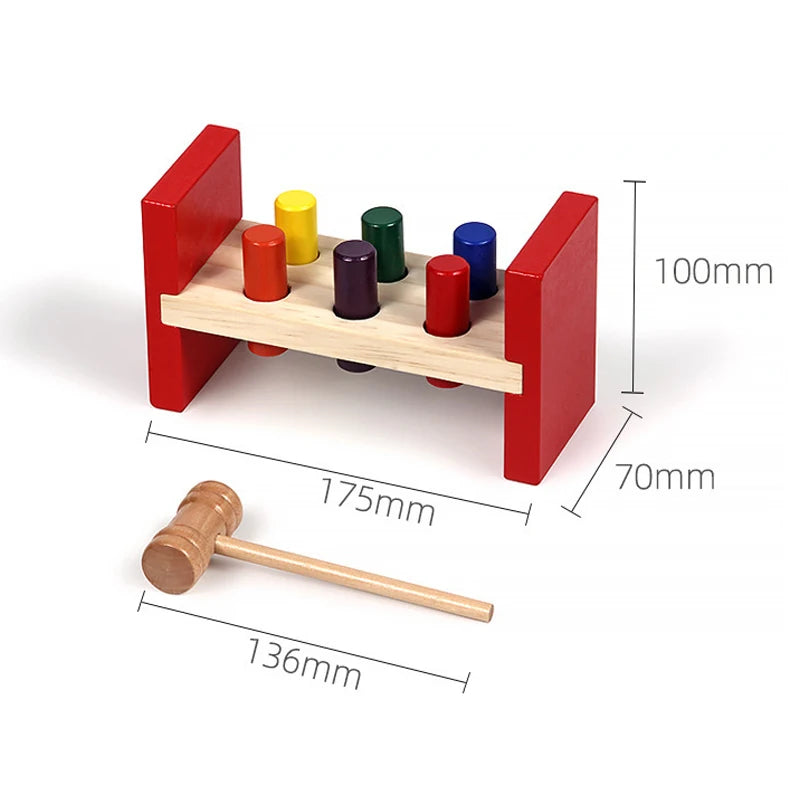 Banc à marteler Montessori pour enfants