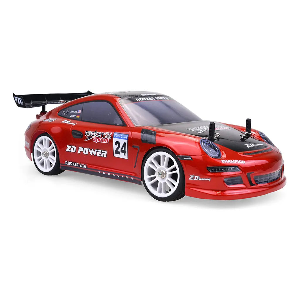 Voiture télécommandée rouge à haute vitesse