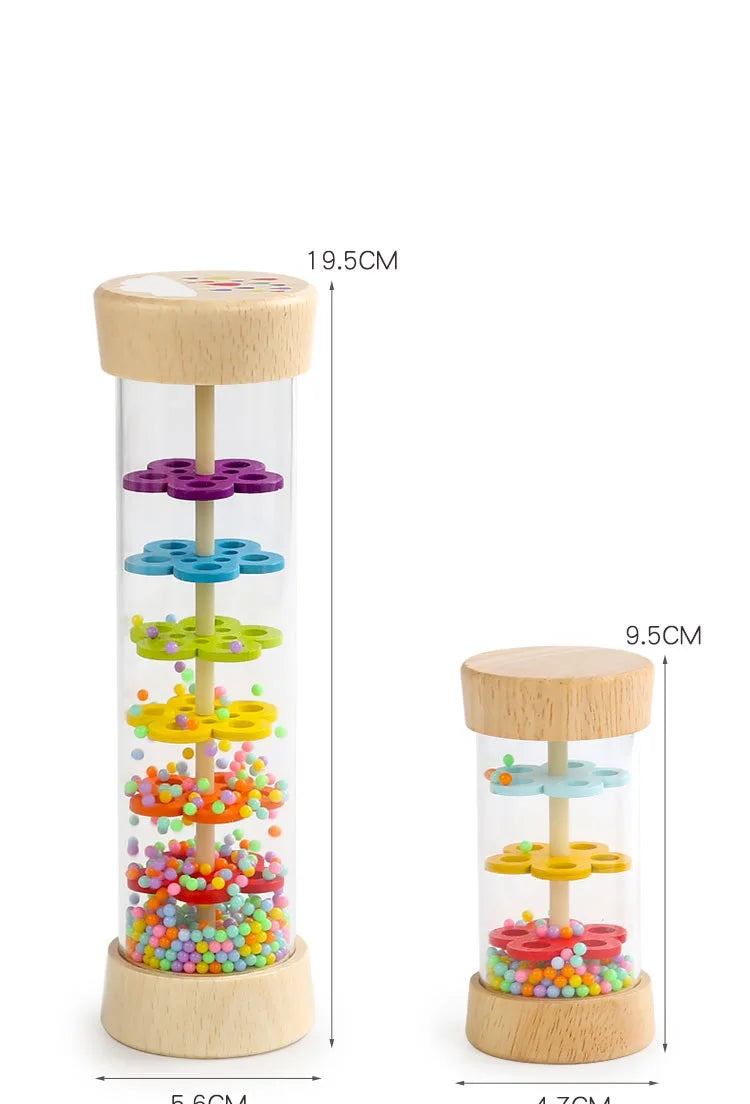 Bâton de pluie pour bébé - Couleurs Arc en ciel