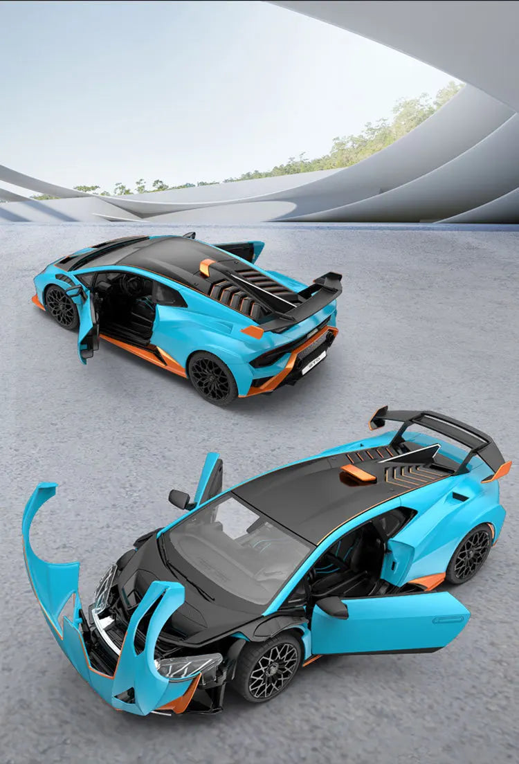 Voiture télécommandée Lamborghini Huracan STO RC bleu
