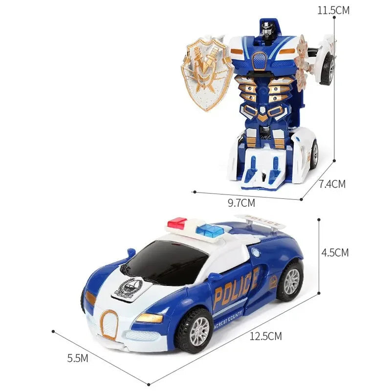 Jouet Transformers voiture de police pour enfant