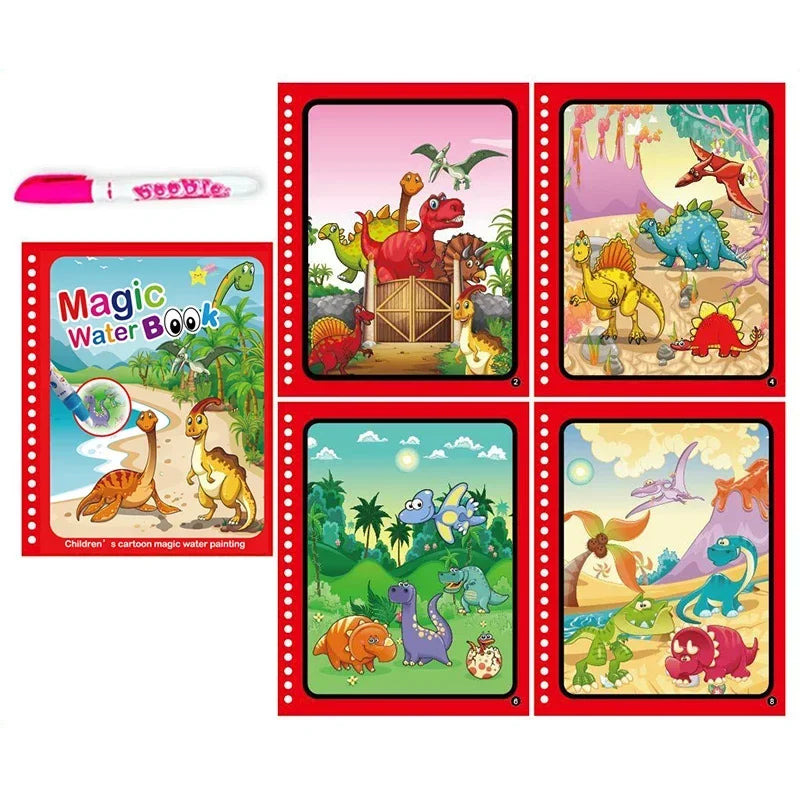 Livre Montessori de coloriage magique avec stylo à eau pour apprendre les couleurs