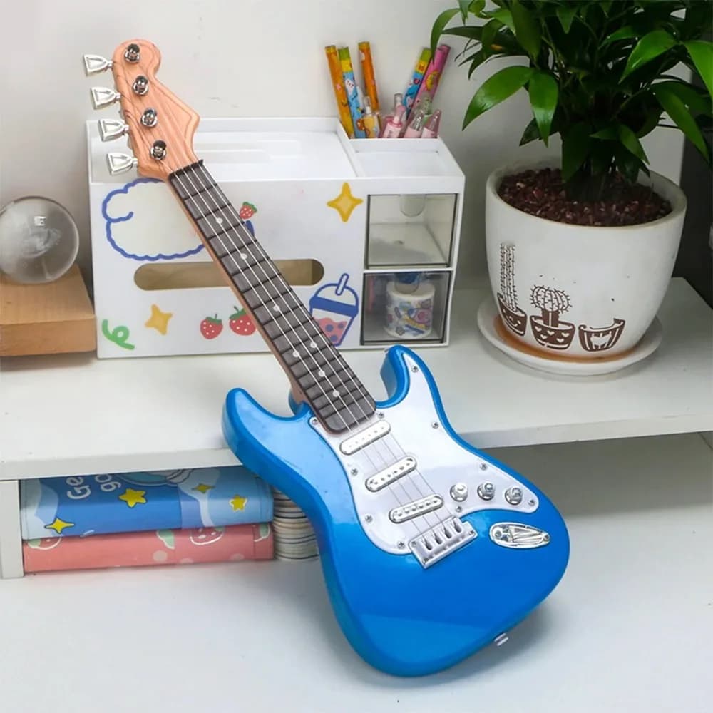 Guitare électrique à 4 cordes pour enfant