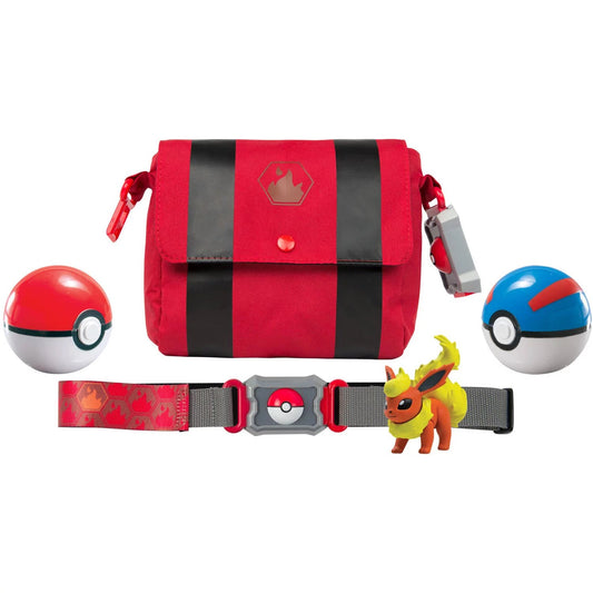 Ceinture avec une pochette Pokémon avec ensemble PokéBall et figurines