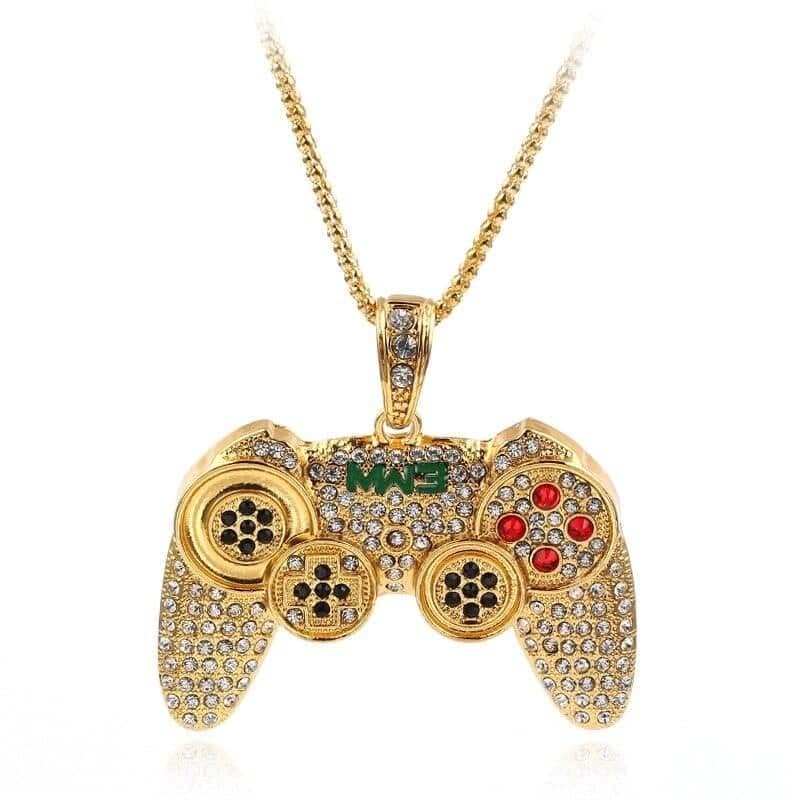 Collier enfant avec pendentif manette de jeu