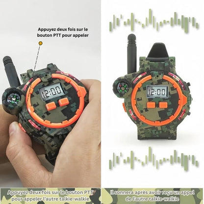 Talkie-walkie 7 en 1 en forme de montre