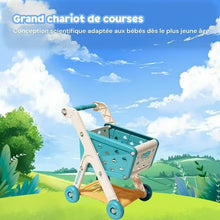 Chariot de course garni supermarché