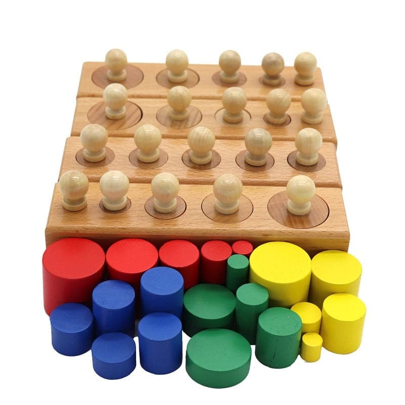 Jouet éducatif en bois coloré
