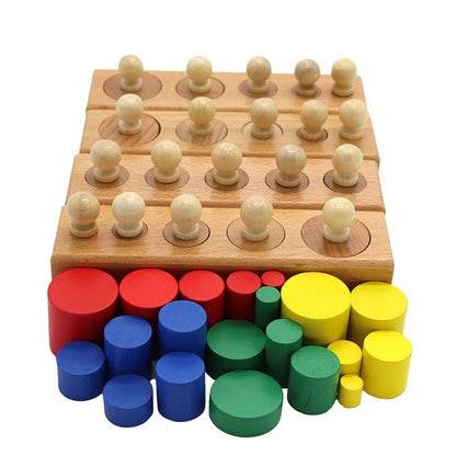 Jouet éducatif en bois coloré