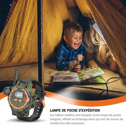 Talkie-walkie 7 en 1 en forme de montre