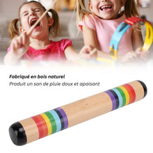 Bâton de pluie en bois pour bébé - Grand modèle