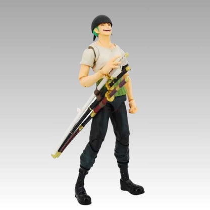 Figurine articulée One Piece Zoro ceinture verte