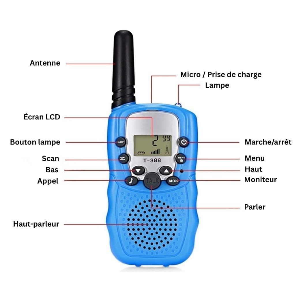 Talkie-walkie enfant Longue Portée
