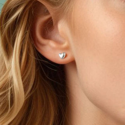 Clou d’oreille à vis en forme de coeur