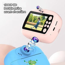 Appareil photo instantané enfant 1080P – double objectif, impression HD