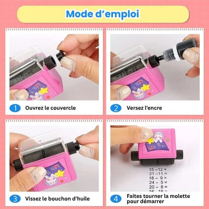 Tampon à encre Montessori pour l’apprentissage des calculs