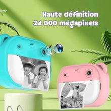 Appareil photo instantané enfant avec impression thermique et fonction vidéo dessin