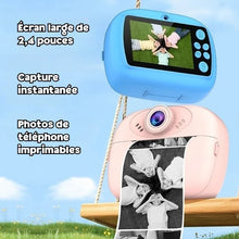 Appareil photo instantané enfant 1080P – double objectif, impression HD
