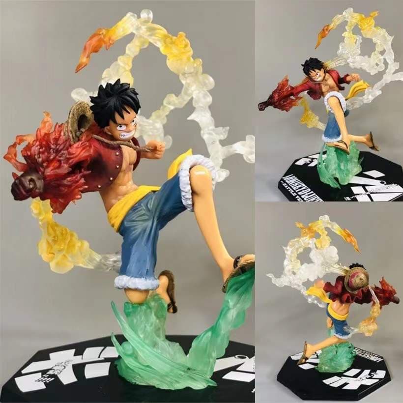 Figurine One Piece Monkey D. Luffy en attaque