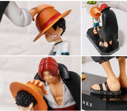 Figurine One Piece Luffy & Shanks