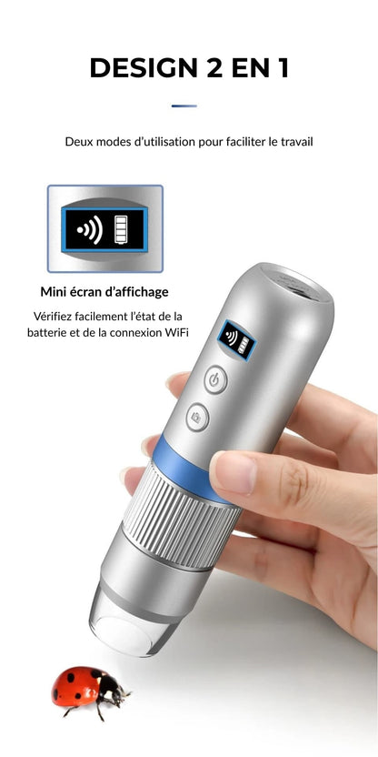 Microscope numérique avec caméra pour enfant