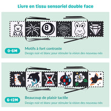 Livre sensoriels en tissu pour bébé de 0 à 36 mois