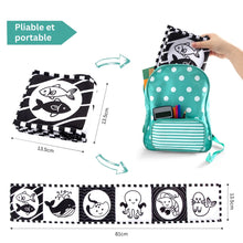 Livre sensoriels en tissu pour bébé de 0 à 36 mois