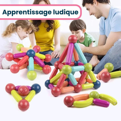 Jeu de Construction Magnétique pour Enfants