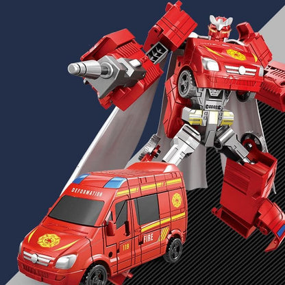 Jouet Transformers voiture de pompier et robot pour enfant