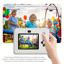 Appareil photo instantané pour enfants – imprimante intégrée et écran LCD