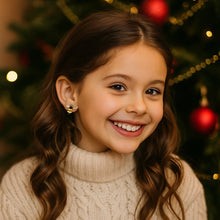 Boucles d’oreilles en forme d’abeille et fleur pour fille