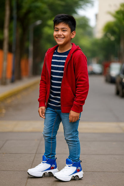 Chaussures chicago bulls à roulettes pour enfants