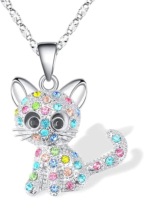 Collier avec pendentif chat pour enfant