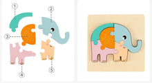 Puzzle en bois 3D pour les bébés