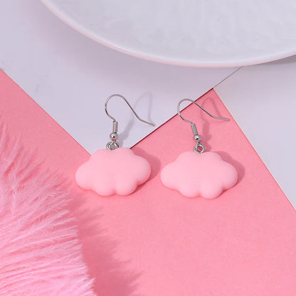 Boucles d’oreilles pendantes en forme de nuages