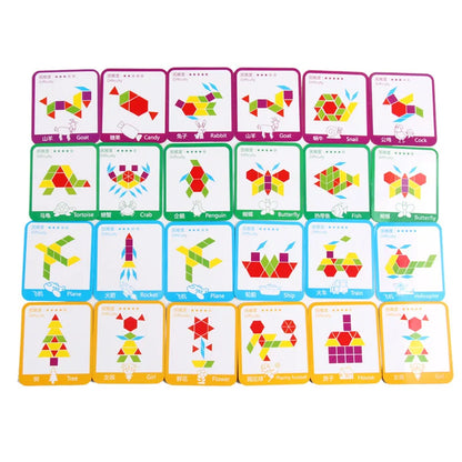 Jeux Montessori Puzzle en bois pour apprendre les formes pour enfants 155pcs