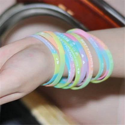 Bracelet lumineux 10 pièces en silicone