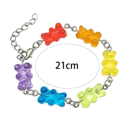 Bracelet en bonbon arc-en-ciel pour fille