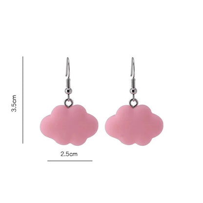 Boucles d’oreilles pendantes en forme de nuages